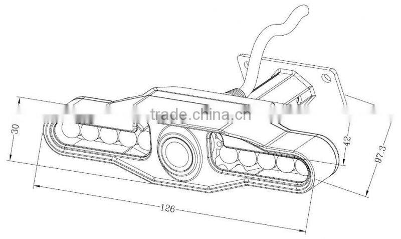 700tvl 130 Degree Wide Angle Car Camera For Vehicle Wide View