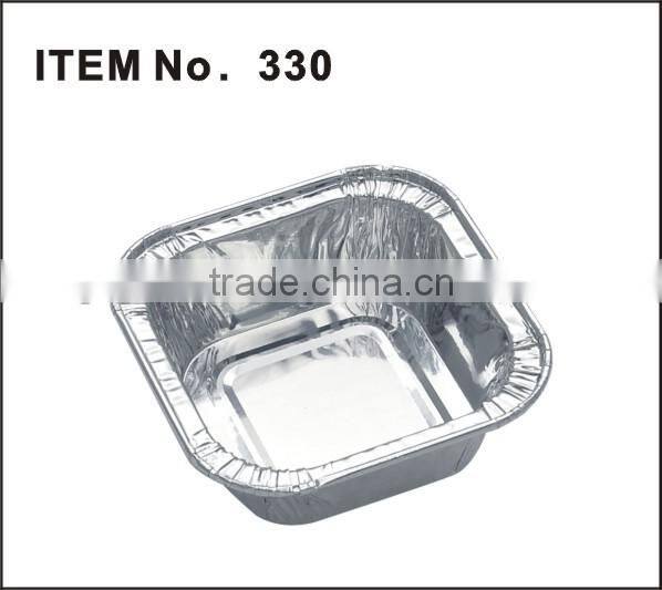 foil containers small square pudding container echo-friendly material foil container