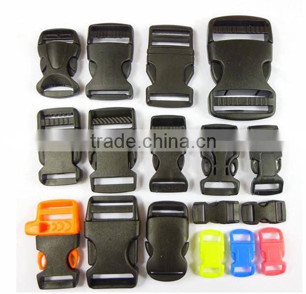 Red color 3/4 adjustable side release buckle for 20mm webbing
