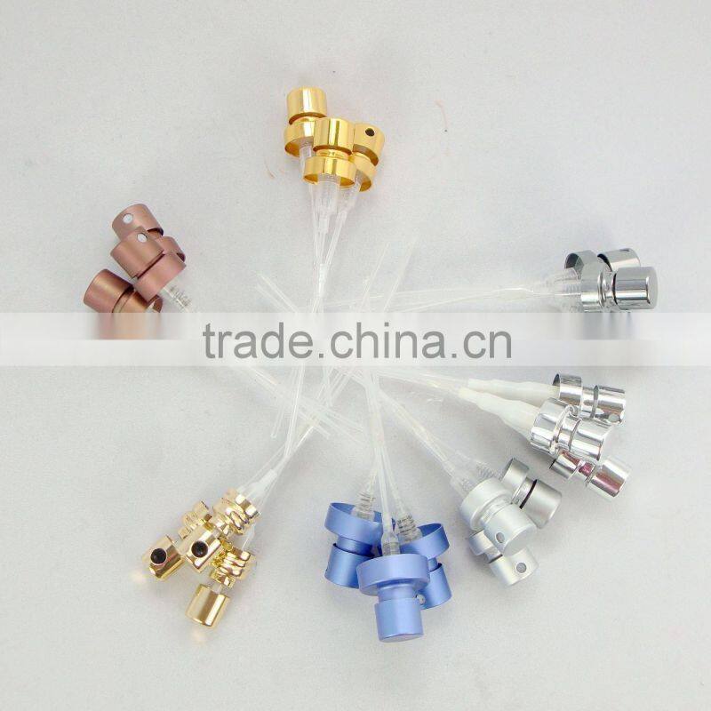 Different size gold aluminium perfume crimp pump for perfume bottle