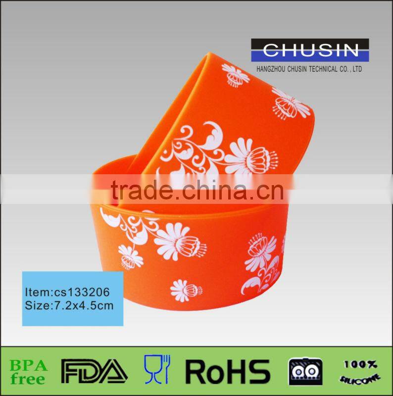 bpa free high quality silicone sleeve for coffee cup