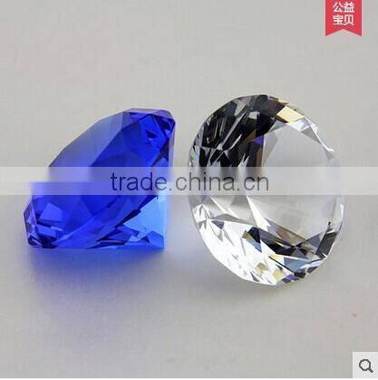 Custom clear blank large crystal diamond wholesale