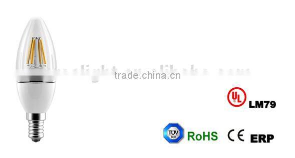 2.5W B35 led filament candle bulb, led filament bulb