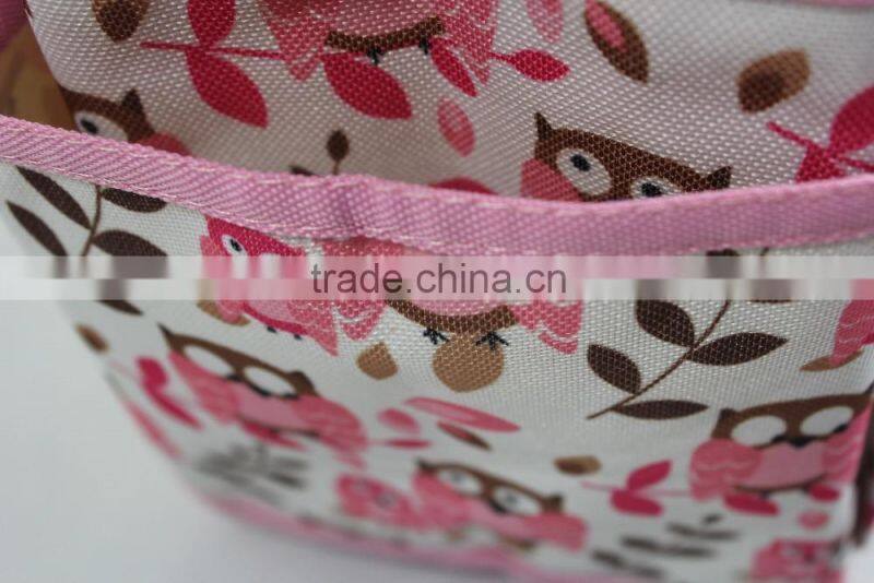 Personality creative design pink owl decoration multi-function hanging baby bag