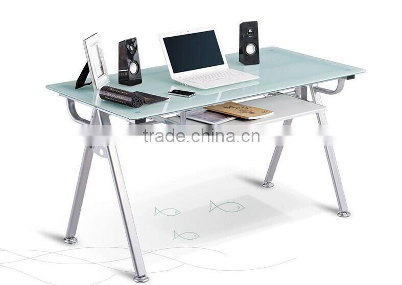 Hot new toughened glass computer desk, personalized office, home computer desk