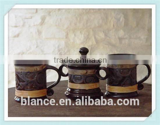Handmade Pottery Mug, Clay mug, Black Pottery Mug, Wheel thrown tea mug