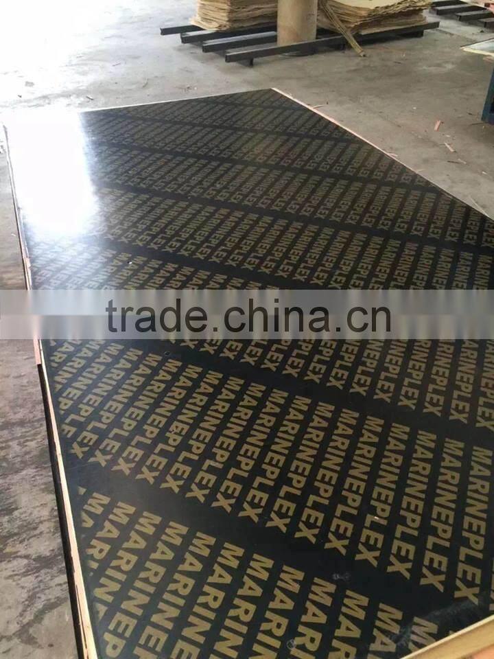 waterproof shuttering plywood, 18mm film faced plywood from Linyi factory directly