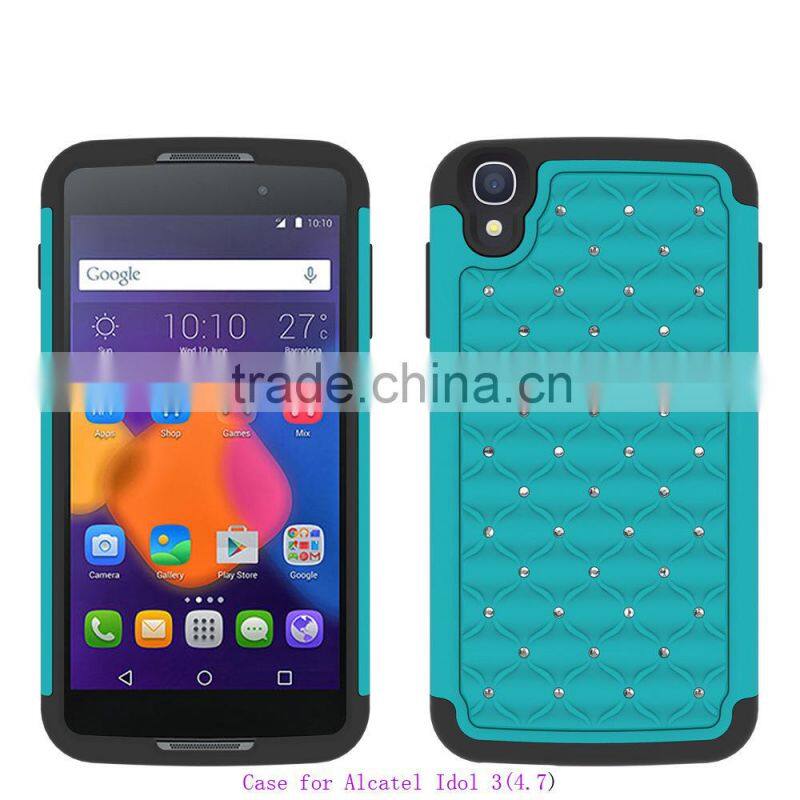 alibaba express Hot Sale Rubber Hybrid Hard Silicone Shockproof Case Cover For Alcatel idol 3