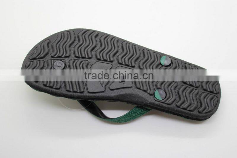 textured EVA foam green soft flip flops