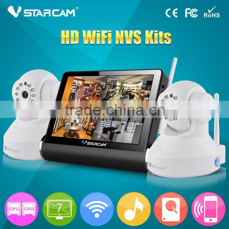 Plug Play p2p Camera IP hisilicon ip Camera Wireless Ip Camera WIFI Wireless IP Camera With 7 inch screen