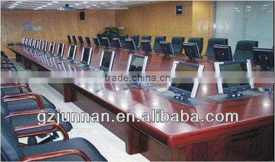 hot sale conference table hidden lcd lift mechanism