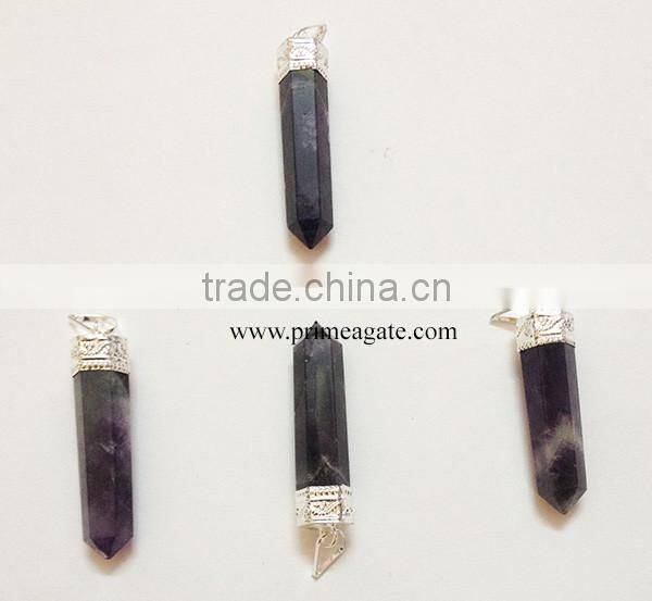 Amethyst Cap Pencil Pendants | Indian Jewelry For Sale
