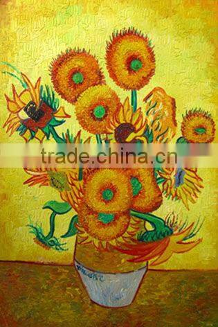 Handmade flower oil painting