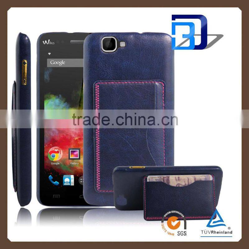 Manufacturer Wholesale Flip PU Leather Back Wallet card pocket Kickstand cover For Wiko Rainbow 4G fast delivery