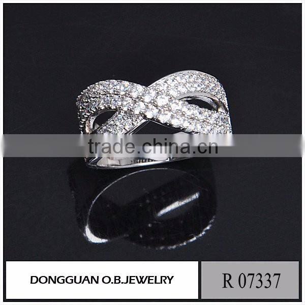 wholesale diamond ring pave setting jewelry ring s925 sterling silver rings