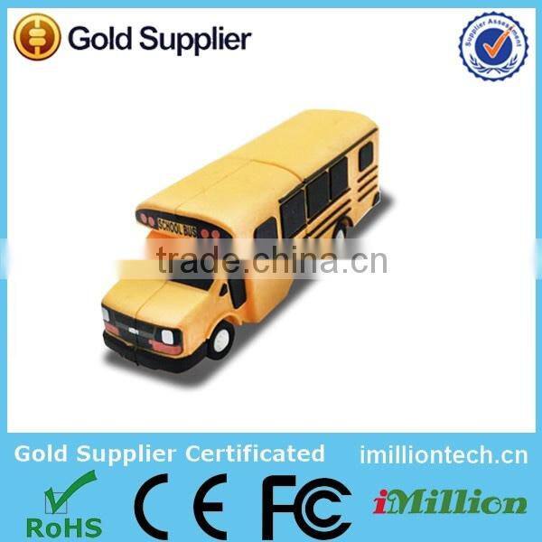 new design school bus usb flash drive with cheap price