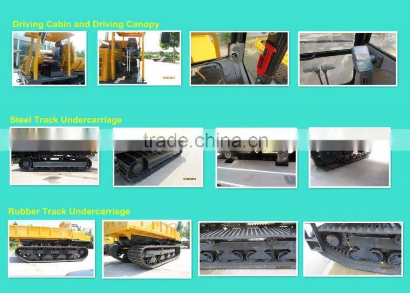 Steel Crawler Self-unloading Farm Tractor for Sugarcane / Palm , CE / ISO / SGS , Model: CDT60
