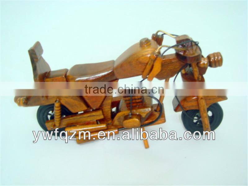 Wooden racing childrens motorcycle toy for children
