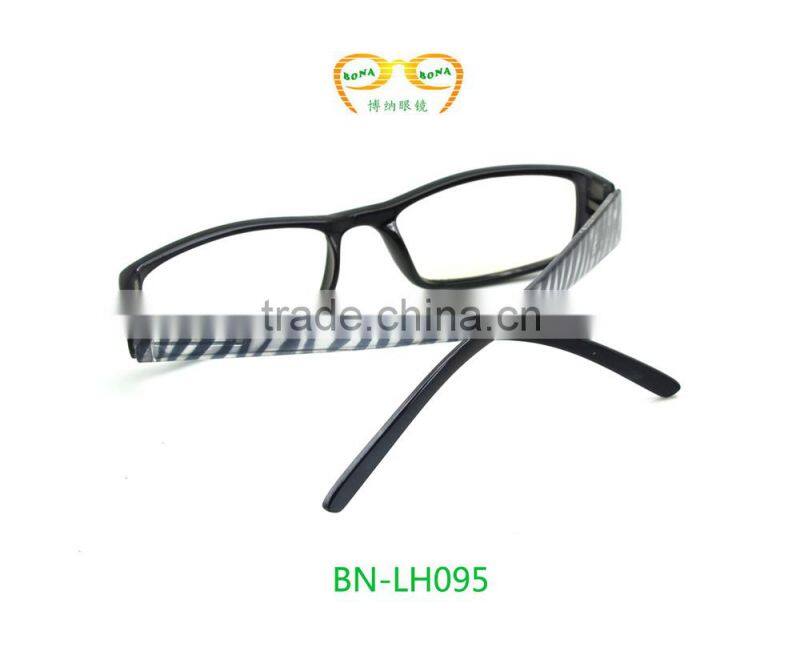 2015 Plastics blue half frame spring hinge Reading glasses