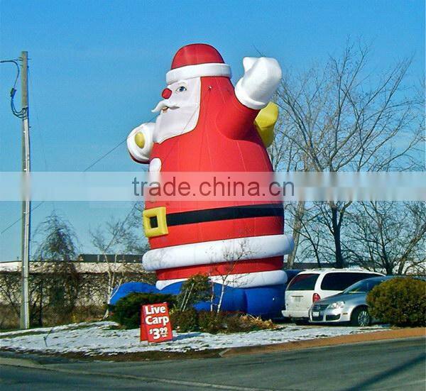 Hottest customized small inflatable santa claus