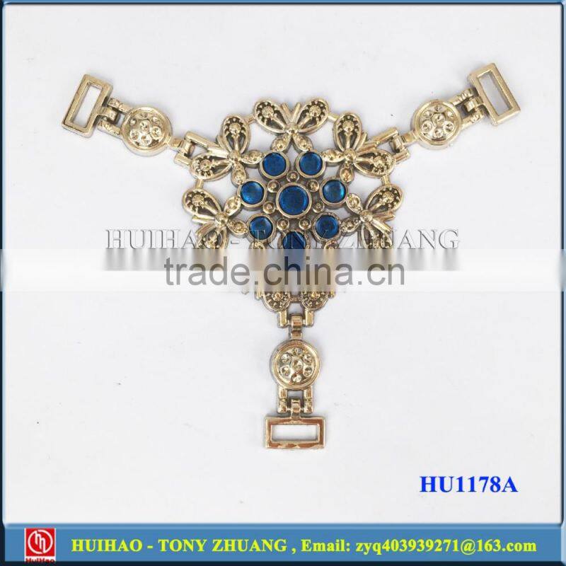 Wholesale plastic slipper buckle ornament HU1178A