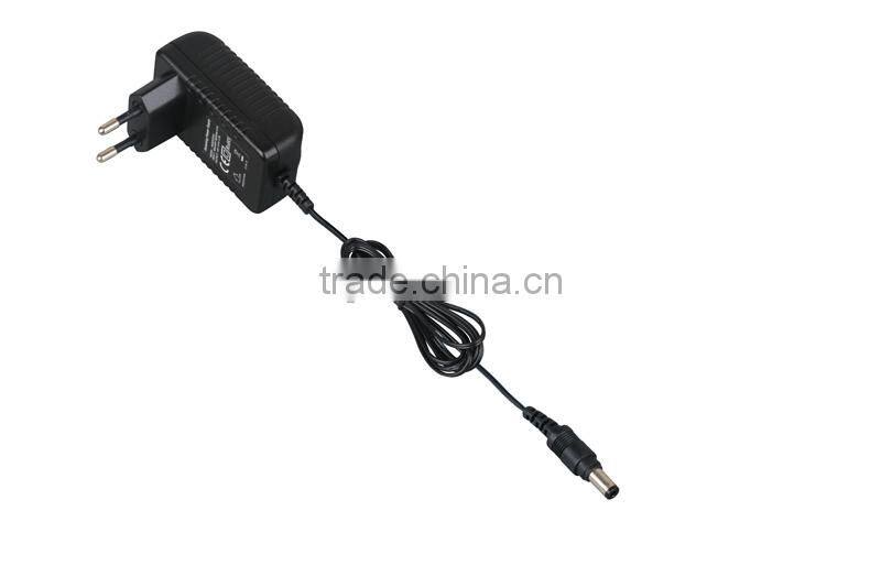 plug-in level VI 12v 1a power adapter with CE/FCC/LVD/RoHs