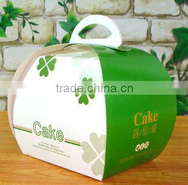 black samll paper cake box colourful Mousse box with kity Chrismas cake paper box