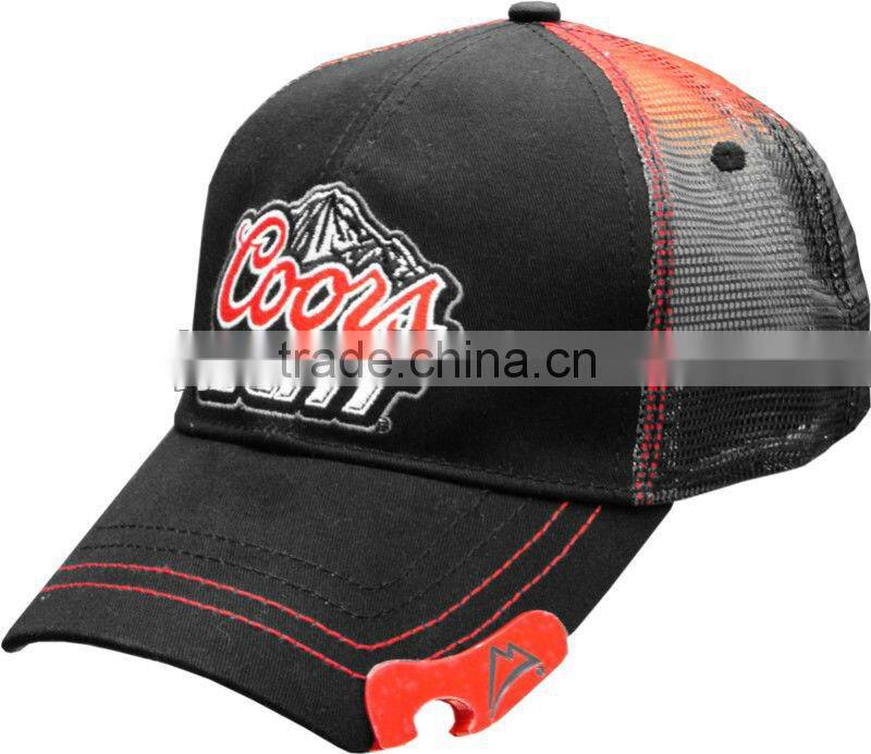 wholesale bottle opener cheap baseball caps with led lights