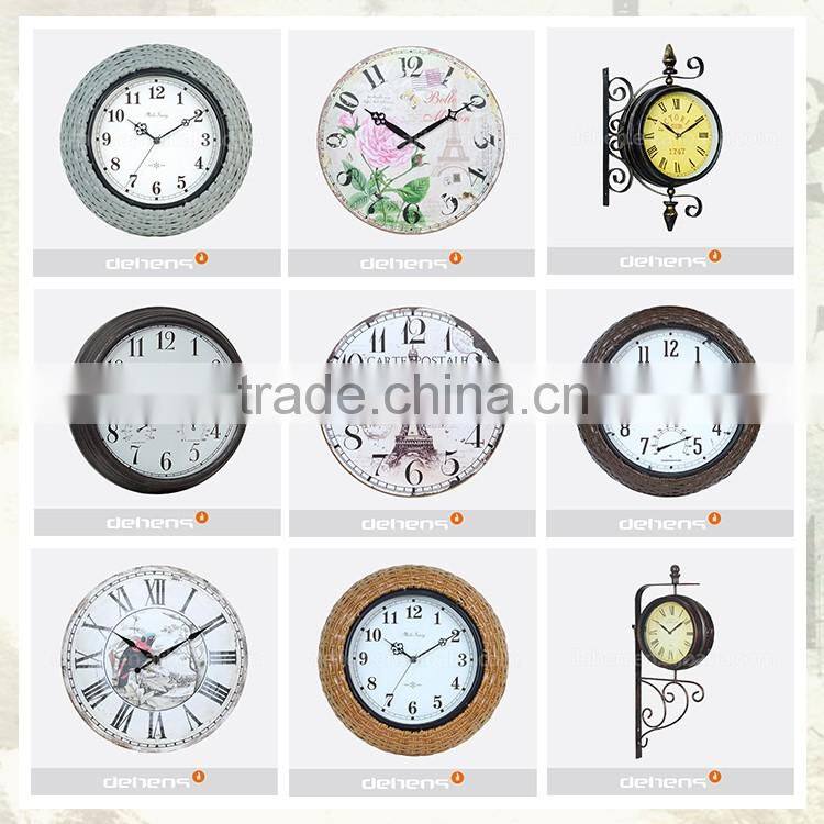 DEHENG big size 24 numbers quartz wall clock