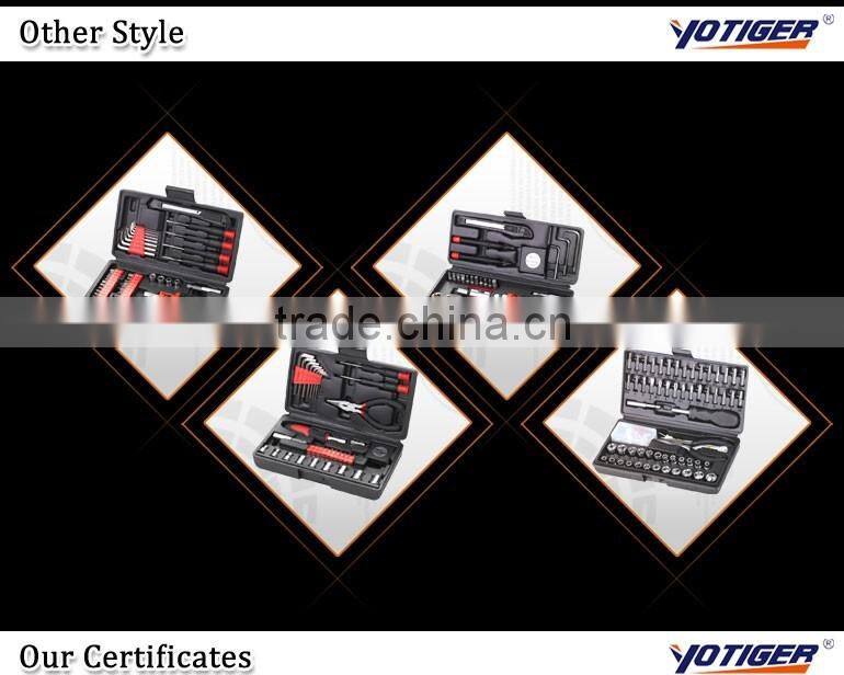 41PCS tool set 95mm extension bar 3-way ratchet handle 1/4'' sockets bits blowing mould case