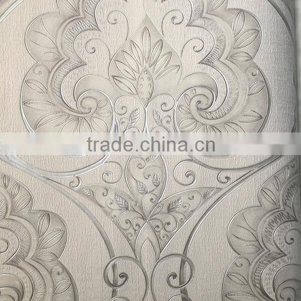 luxurious snd noble deep embossed vinyl wallpaper Italy design