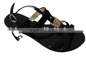 2015 fancy new design fashion flat summer sandal for women