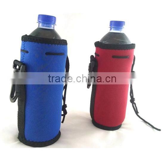 wenzhou popular 2015 hot sell drawstring bags neoprene cup sleeve protective sleeves for glass bottle