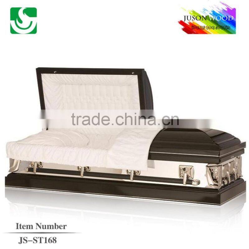 JS-ST168 trade assurance supplier reasonable price metal aluminum casket from china casket manufacturers