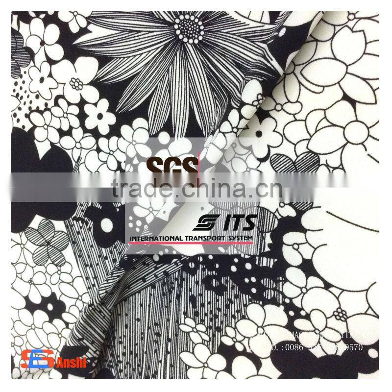 ES6142 Single jersey milk fabric dty polyester fabric with printed