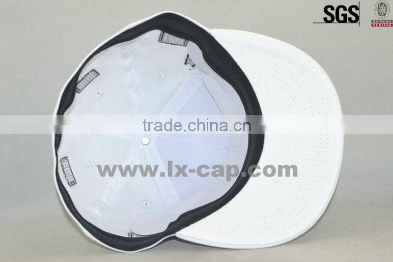 6 panel plain blank snapback hat