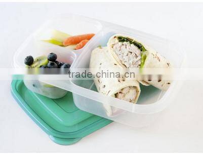 3-Compartment Bento Lunch Box Containers