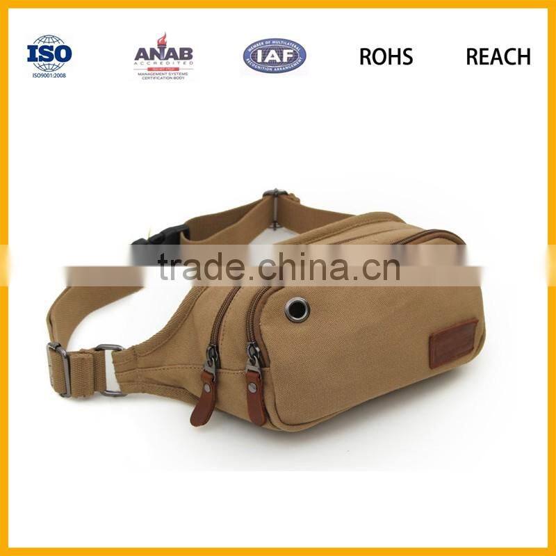 Canvas Messenger Fanny Waist Hiking Pack bag Shoulder Small bags