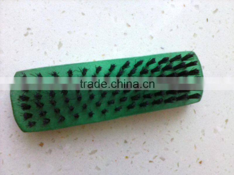 Wholesale green color Maple wooden made shoes brush