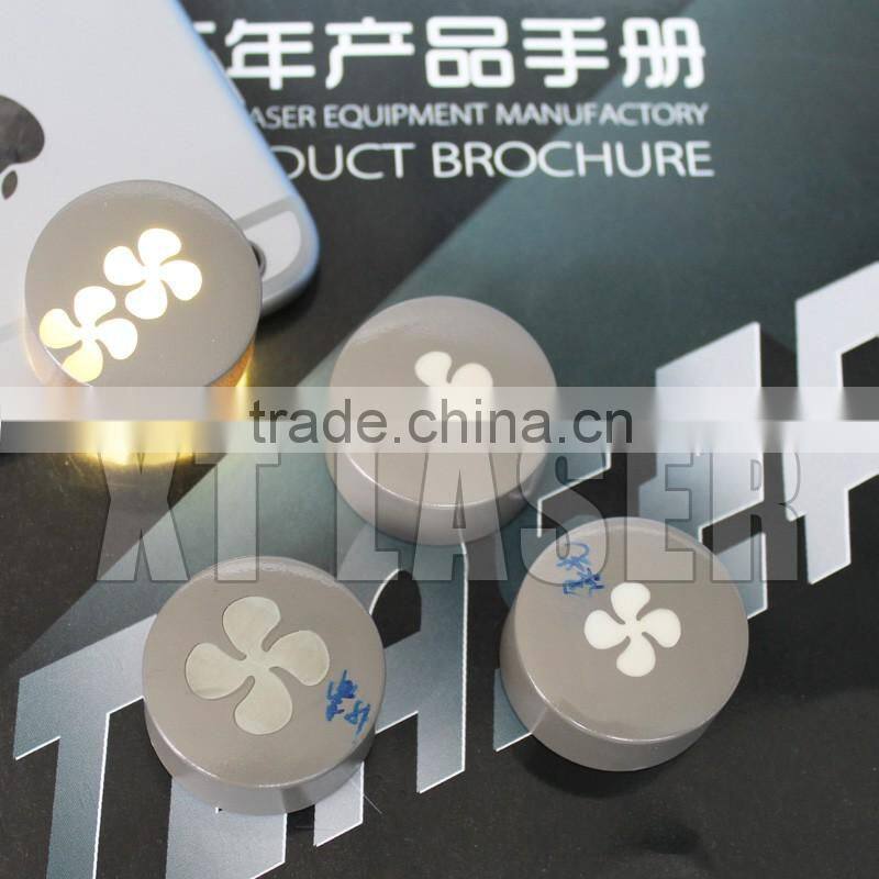 Raycis fiber laser marking machine on mobile watch phones