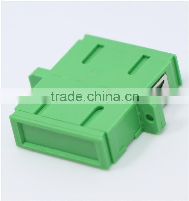 Green-cap SC APC DX fiber optic adapter