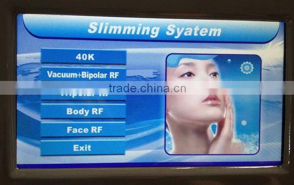 Effective Results Utrasonic Vacuum Rf Cavitation Cellulite Removal System