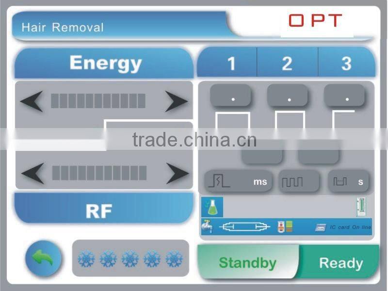 intelligent powerful elight ipl rf hair removal equipment, sapphire crystal