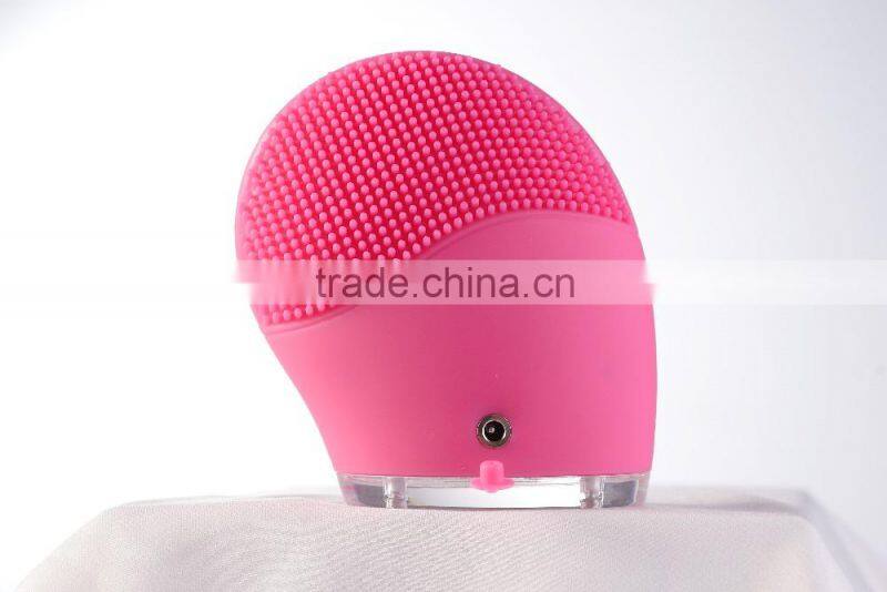 New fashion Facial Cleansing Brush, Waterproof Unique Silicone Face Brush