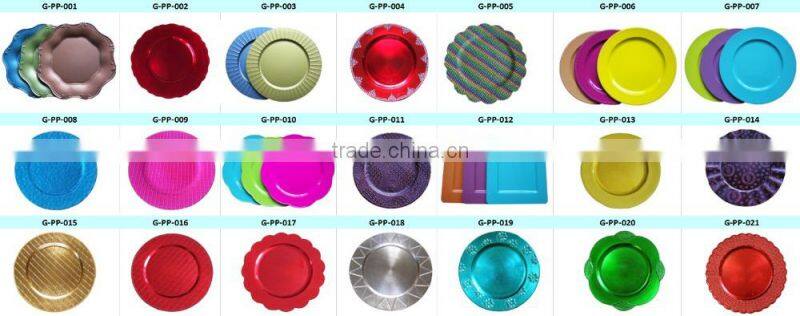 GRS brown China plastic plate