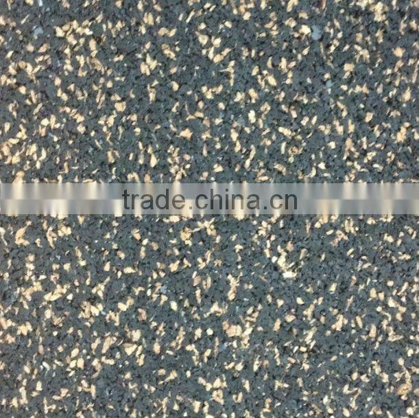 Recycled rubber acoustic underlay