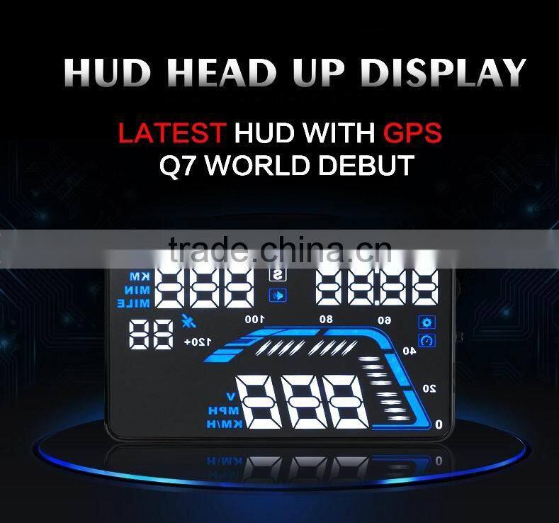 car auto display Q7 multi function monitor system GPS HUD