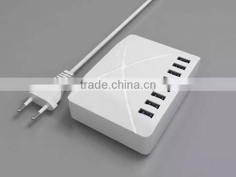 Electric 8 USB plugs travel charger with surge protector