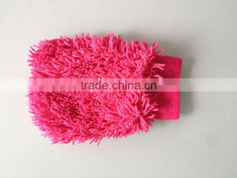 microfiber chenille mitt glove