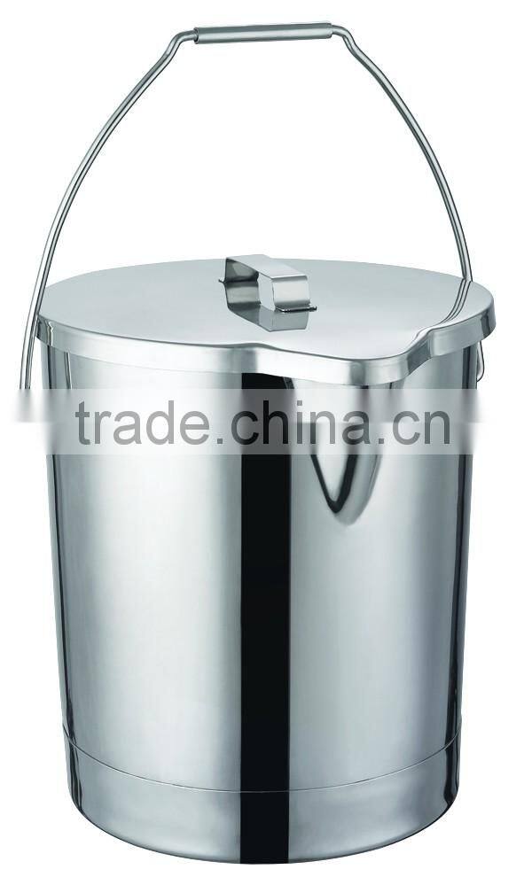 Stainless steel storage buckets